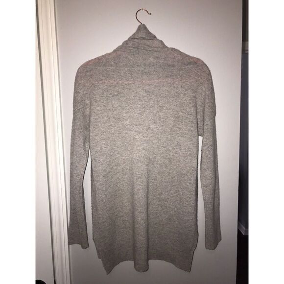 LUSSO CASHMERE Desiree Cashmere Turtleneck Size Small Grey - Picture 5 of 9
